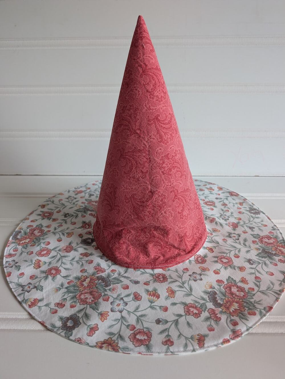 Handmade Floral Whimsy Floppy Witch Hat - 4